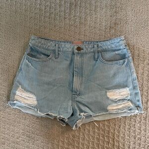 Show Me Your MuMu denim high waisted shorts